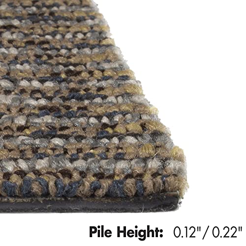 Kraus A804304 Sofia Iron River Multilevel Loop 19.7 In. X 19.7 In. Carpet Tile, 53.82 Sq. Ft. (20 Tiles/Case) #TOP4