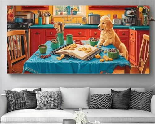 Peinture Diamant Enfant Chien pour décorer une chambre de fille ou garçon