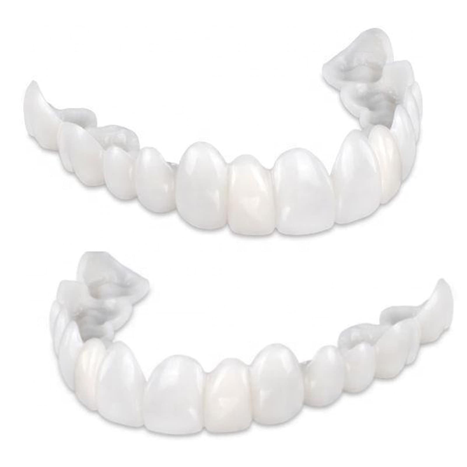 Buy 2 Pairs Instant Veneers Fake Teeth, Top and Bottom Dentures Snap on