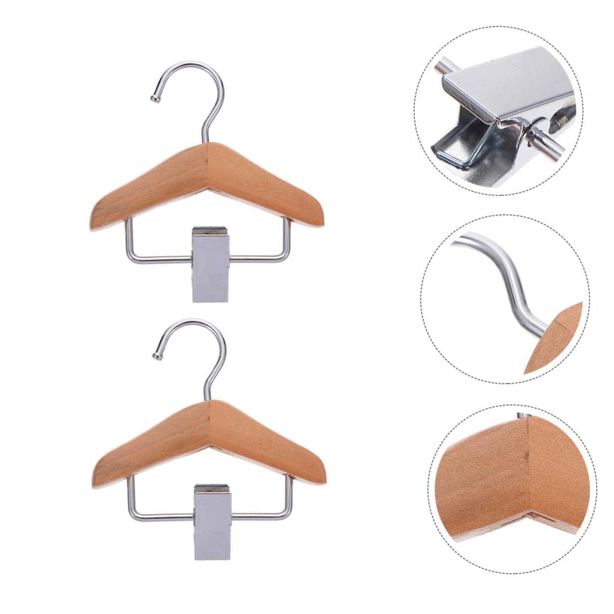 BESPORTBLE 2pcs Pet Hanger Hangers for Clothes Dog Clothes Hanger Hangers Dog Coat Hangers Clip Hooks Cat Clothes Hanger Pet Shop Supplies Puppy Clothes Hangers Stainless Steel