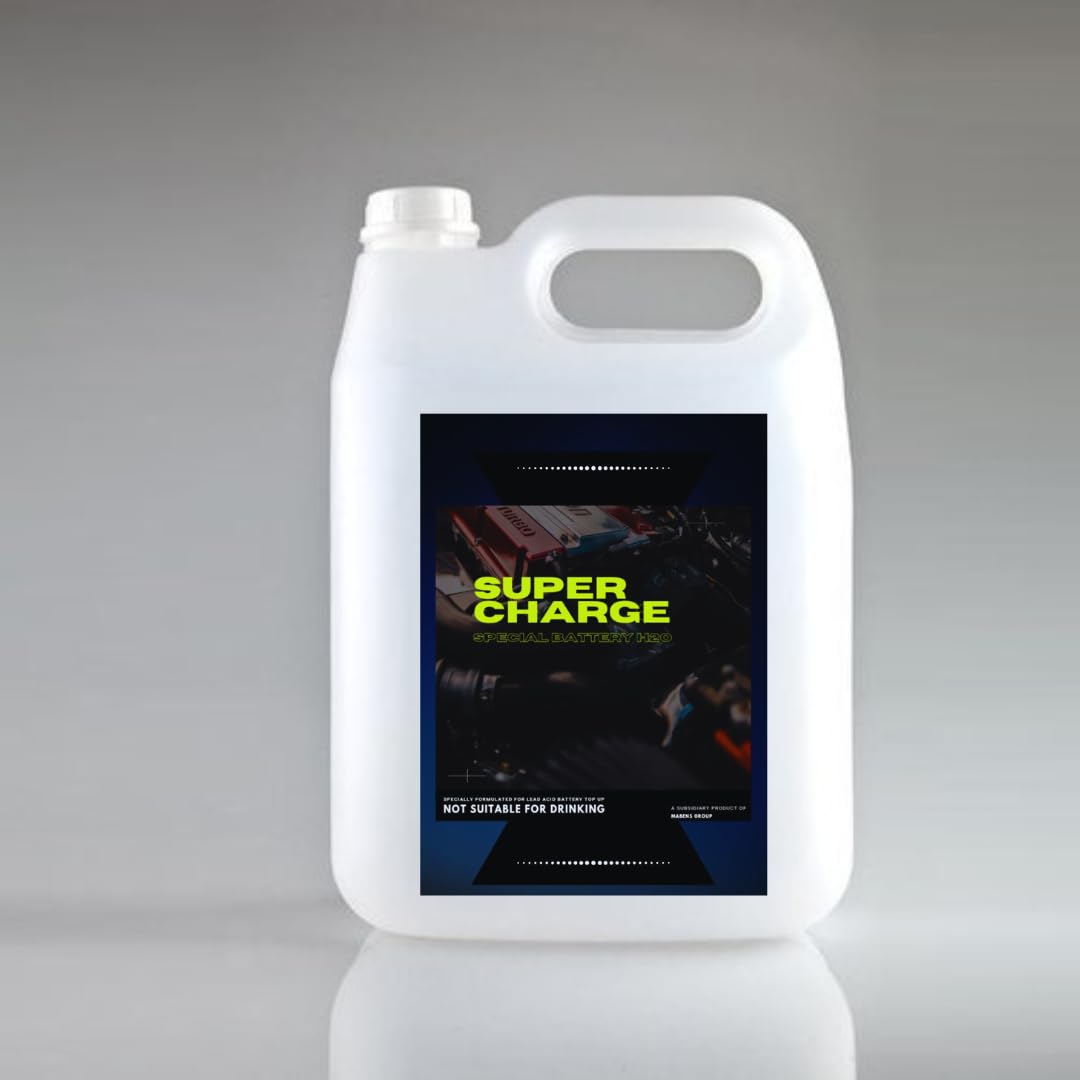 Super Charge |Distilled Water | Specially FORMULATED for All Inverter Batteries (5 Liter) (B0CMD31DC6) Amazon Price History, Amazon Price Tracker