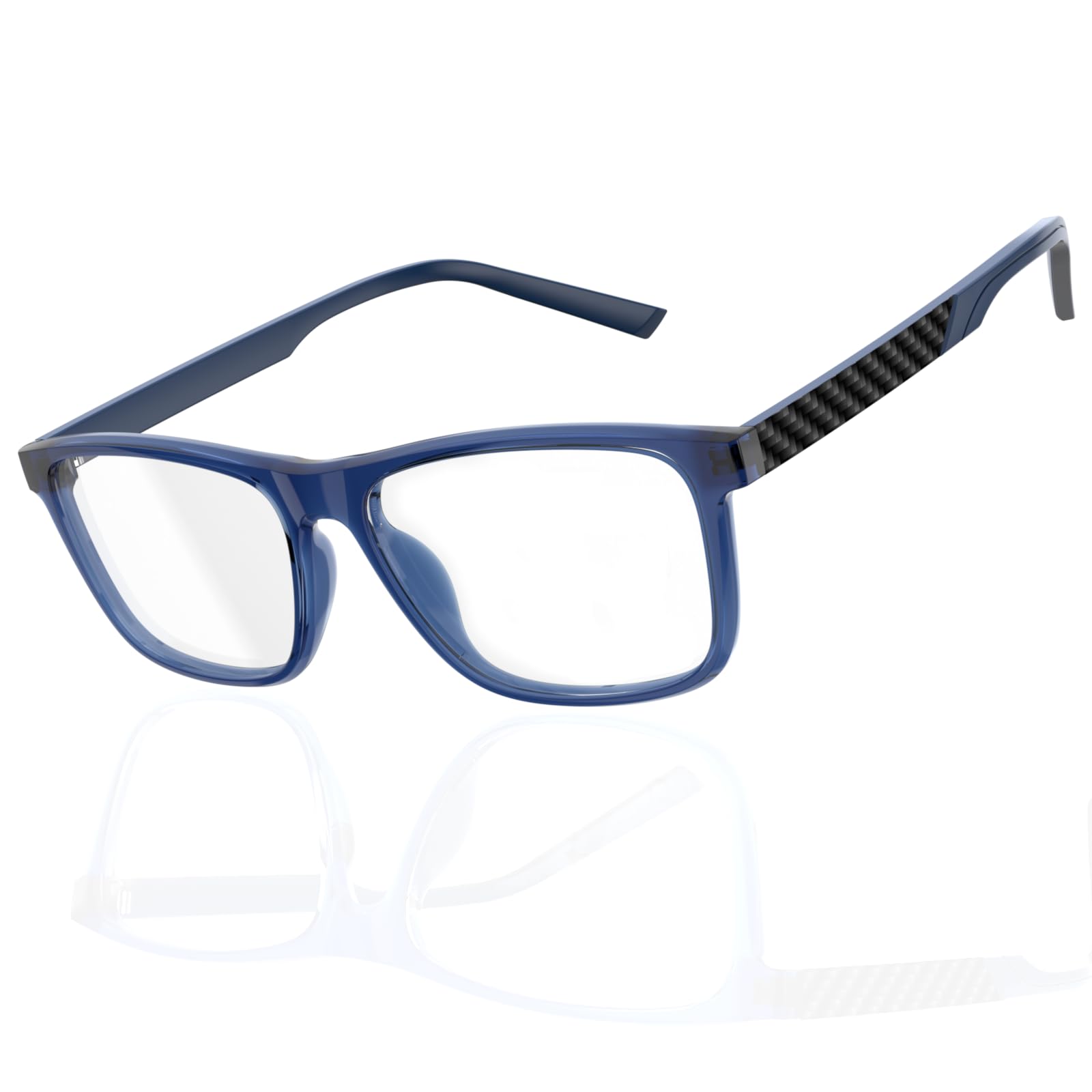 Amorays Premium Lesebrille Herren Ultraleicht TR90 Frame Blaulichtfilter hochwertig Lesebrillen 8085