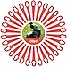 Produktbild Lostwry 120 Stück Rasentrimmer Messer, Kunststoff Ersatzmesser Rasentrimmer Klingen Set Rasenmäherklinge Mower Blade Kunststoffmesser Rasentrimmer Zubehör für Akku-Rasentrimmer (Rot)