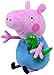 Ty Peppa Pig George - Peluche, Peppa le cochon, Peppa Large, 28 cm