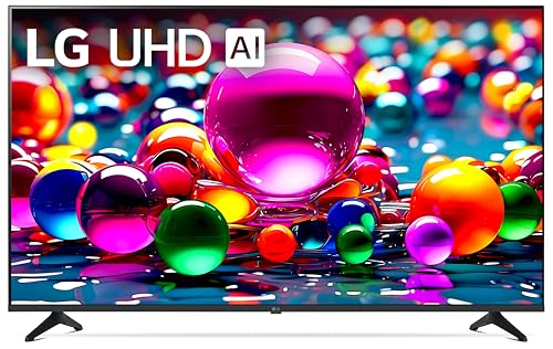 LG 55-Inch Class UHD AI 4K UA77 Series Smart TV w/AI Sound Pro, HDR10, 4K Super Upscaling, Filmmaker Mode, Wow Orchestra, Compatible with Alexa (55UA7700PUB, 2025)