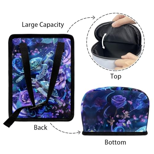 Image of DISNIMO Hawaiian Sea Turtle Car Trash Can Bin with Lid Cute Car Garbage Can Leakproof Mini Car Accessories Trash Bin Car Dustbin Organizer Container for Car Office Home