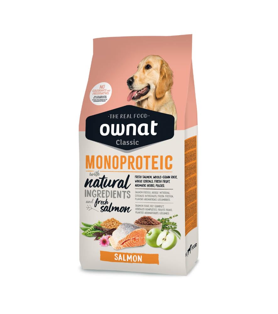 pienso para Perro OWNAT Classic MONOPROTÉICO Salmon 12 KG