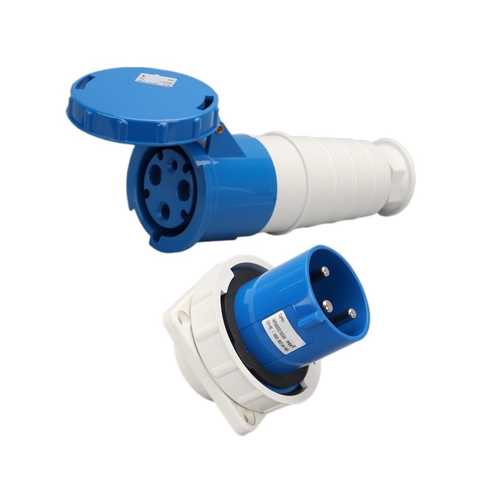QAZXSEMUI 63A 3-core connector concealed aviation industry plug surface mounted socket(Concealed plug connecting socket)