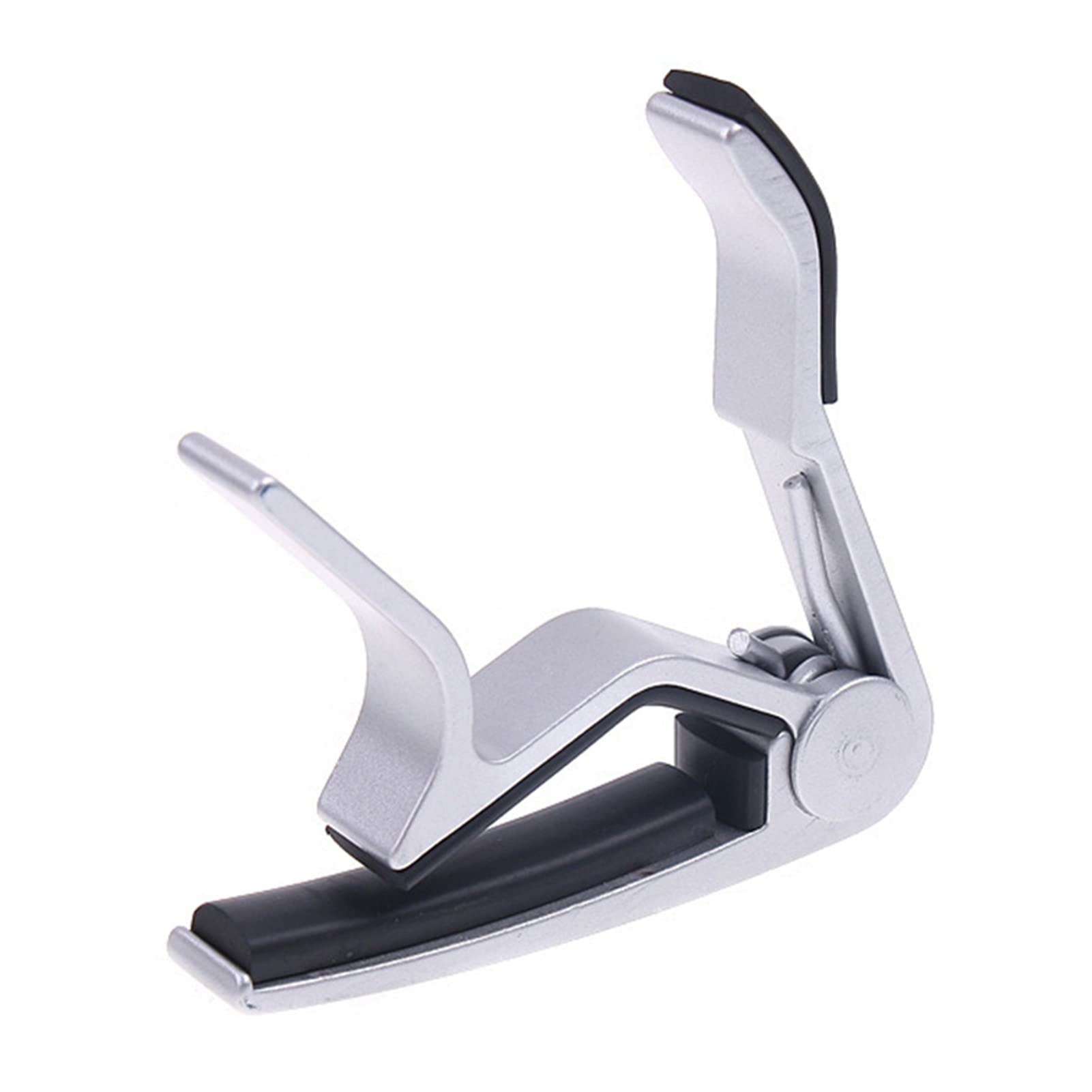 Capo do gitary Quick Change Clamp Key Stop aluminium Metal Capo do akustycznych klasycznych części do gitary elektrycznej Akcesoria, Capo do gitary (kolor: czerwony) (srebrny)