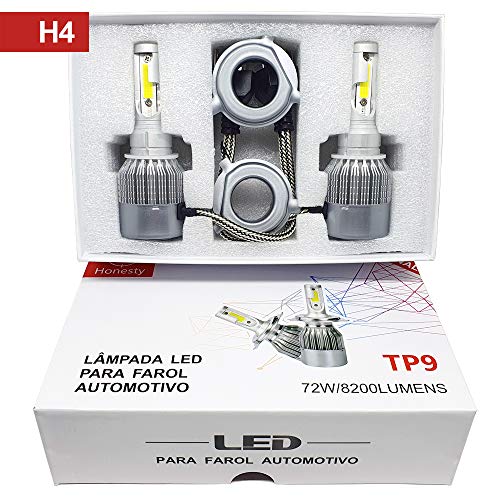 Kit Lâmpadas Ecosport 2003 a 2012 Super Led Branca 6000k 8200 Lumens Honesty