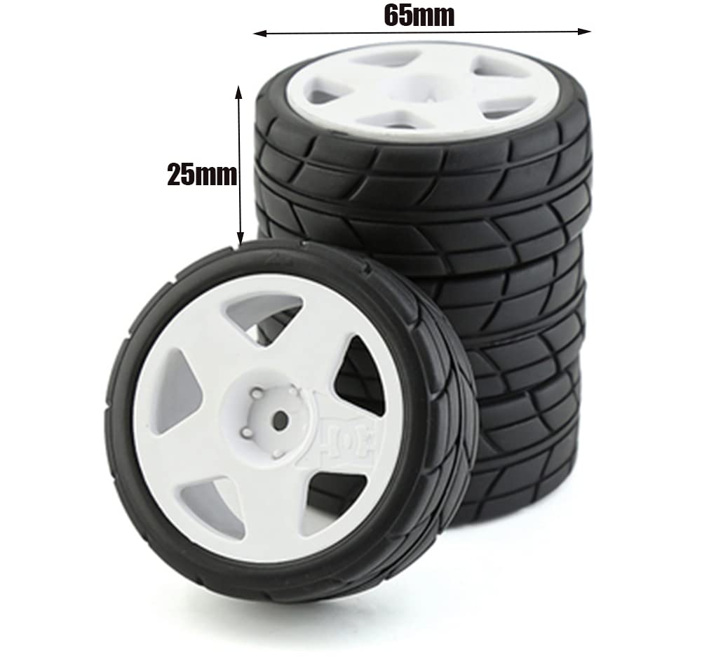 ラジコン関係　HPI タイヤ Amazon | R.S 65mm ラバータイヤ プラスチックホイールリム 1/10