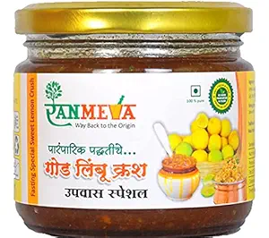 RANMEVA Organic Fasting Upvas Special Sweet Lime Lemon Crush Pickles Pack of 2 khatta Meetha Nimbu Ka Achar 100% oil free No Preservatives No Color Naturally Processed Made with jaggery Lemon chutney 300 gm