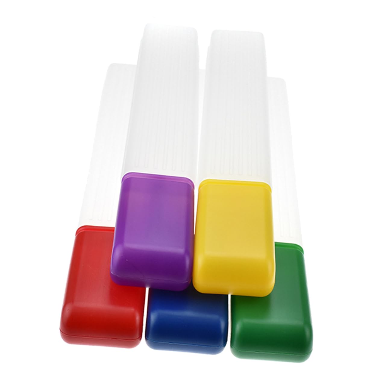 5piezas Contenedor De Agujas De Tejer Y Coser Caja De Almacenamiento Plástica Para Agujas De Punto Tubo Organizador Portátil