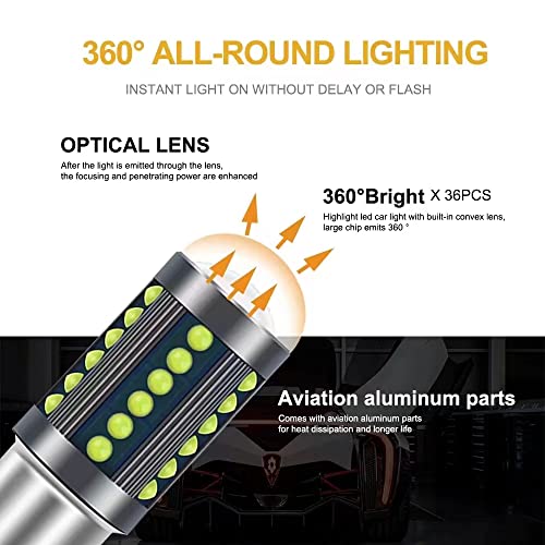 Image of Back Light,BA15s 1156 Single Point Reverse,DRL Tail Light LED Each Bulb 15 watts, Operating Voltage 12-24 volt All Car Pack of 2, White Color