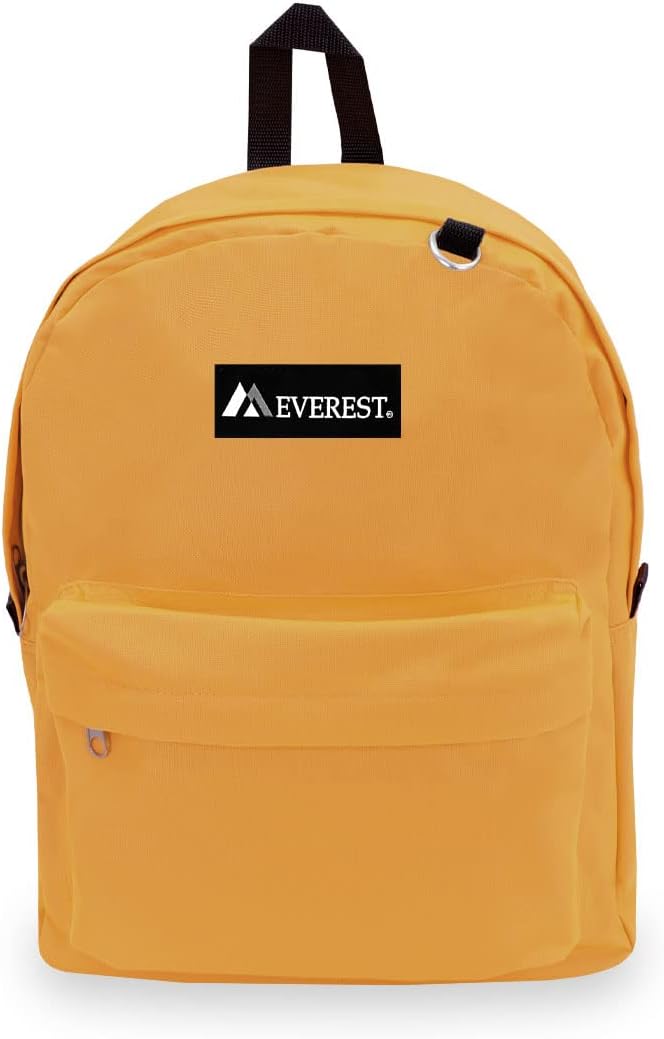 Everest Classic Backpack, Yellow, One Size