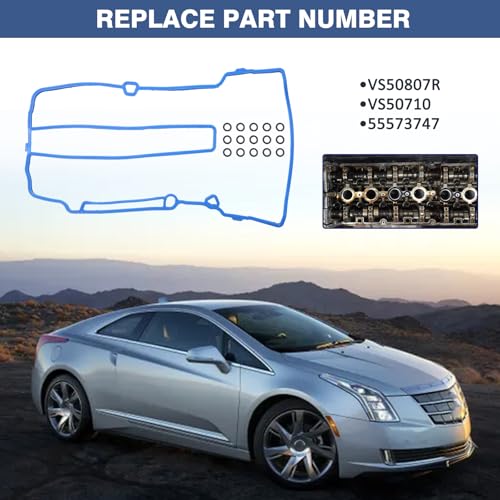 Image of Valve Cover Gasket Set Compatible with Chevy Cadillac Buick Vehicle 2011-2016 Cruze 2012-2019 Sonic 2015-2019 Trax 2011-2015 Volt 2013-2020 Encore 2014-2016 ELR, Replace#VS50807R