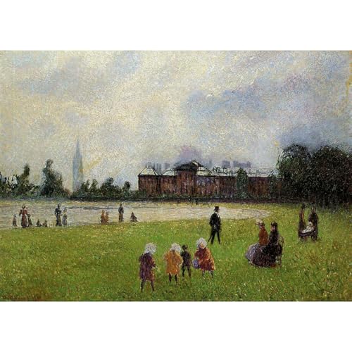 Toile Kensington Gardens Londres impression décoration murale grand format vintage 1890