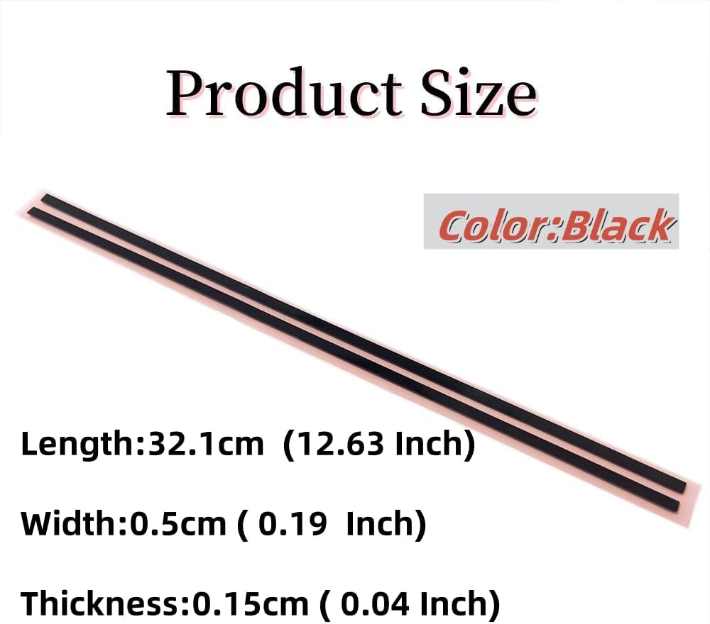 New Replacement Bottom Rubber Feet for HP Spectre X360 15-DF 15T-DF 15-EB 15T-EB L95644-001 Laptop Bottom Cover Non-Slip Silicone Bumper Rubber Foot Strip Pad 2PCS (Black)