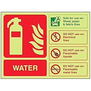 VSafety 11013AR-G Feuerlöscher Warnschild Kunststoff