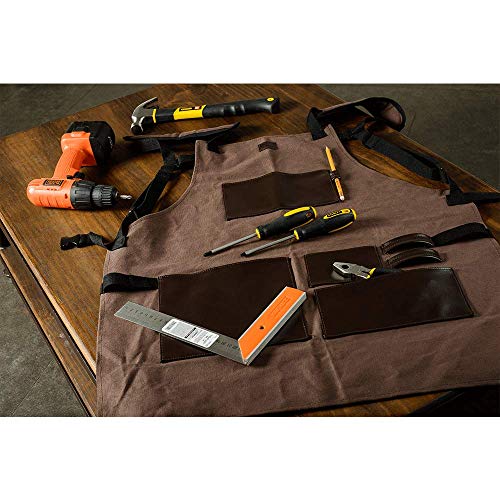 EVERPRIDE Premium Tool Apron - Luxury Work Protective Gear for Men & Women | Adjustable Shop Apron Up To XXL - Waterproof & Durable for Woodworking, Carpenters, Electricians, and More