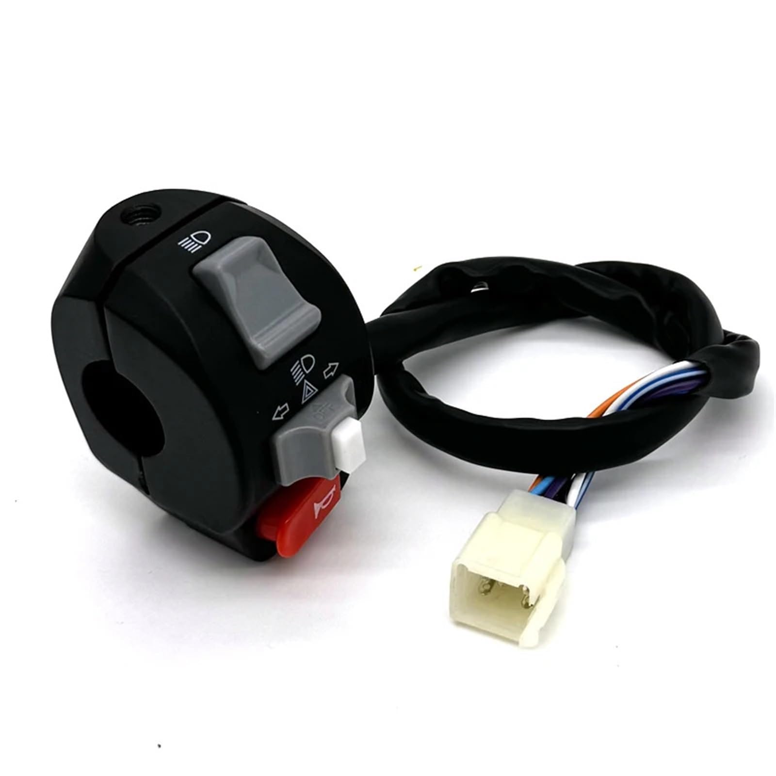 Interruptor de Motocicleta Interruptores De Manillar De Motocicleta De 22 Mm Y 7/8", Luz Antiniebla, Bocina, Señal De Giro, Arranque Eléctrico, Botón Controlador De Manillar(1 Pair)