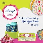 Fevicryl Acrylic Colors, Sunflower Kit, 10 Shades Paint Colours