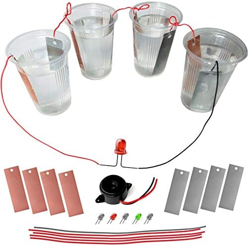 Kit4Curious Eco-Friendly Salt Water Battery Kit – DIY Renewable Energy Science Experiment for Kids & Students
