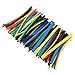 100pcs 5 Sizes 5 Color 100mm Heat Shrink Tube Wire Cable Ilated Sving