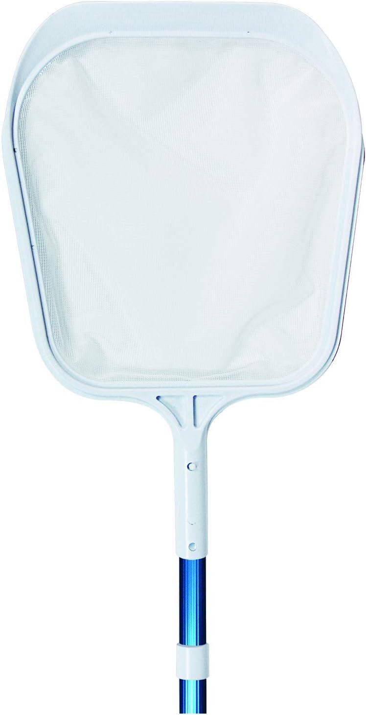 Poolmaster 21197 Swimming Pool Leaf Skimmer With 8-Foot Telescoping Pole, Essential Collection
