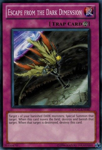 Amazon.com: YU-GI-OH! - Escape from The Dark Dimension (SDDC-EN040) - Structure  Deck: Dragons Collide - Unlimited Edition