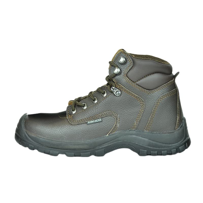 ZANCO MEN'S 6" STEEL TOE ELECTRICAL HAZARD SAFETY WORK BOOTS/HIKING BOOTS2
