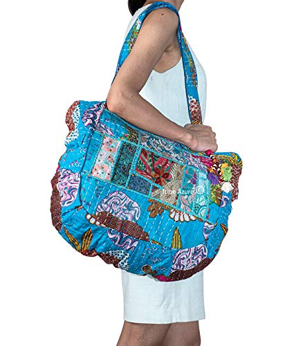 TribeAzure Large Embroidered Shoulder Bag Tote Comfortable Roomy Casual Fashion Market Grocery Everyday3