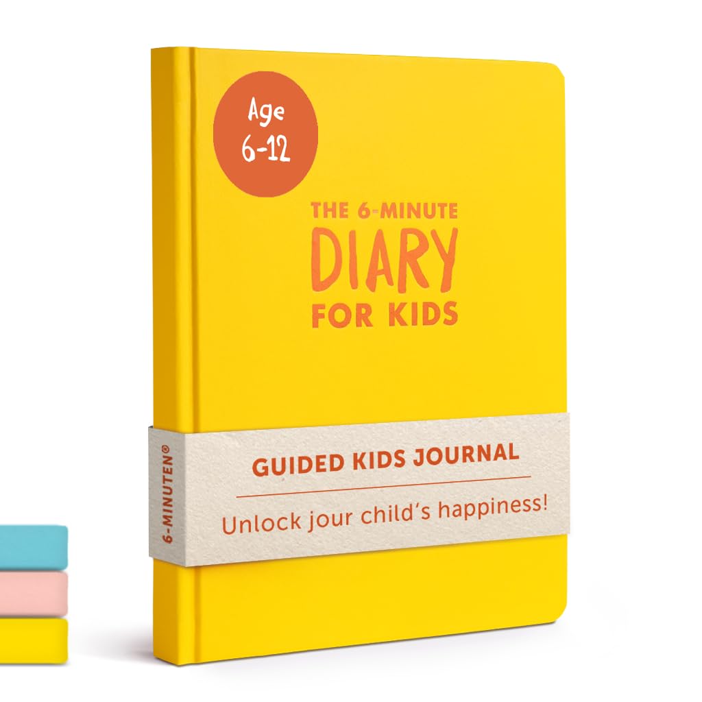 6-Minute Kids Diary  Kids Journal 6-12 to Develop a Happy Self Mindfulness and Positive Habits  Gratitude Journal for Girls & Boys
