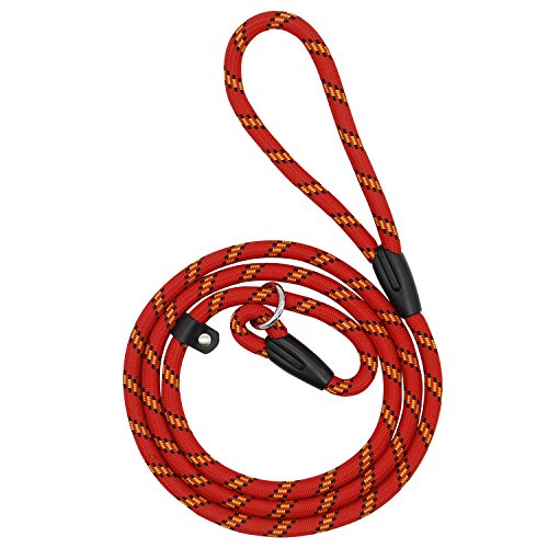 Coolrunner Pet Dog Slip Training Leash Lead for Dogs 10-80lbs 4foot/1.2m Long (Red)