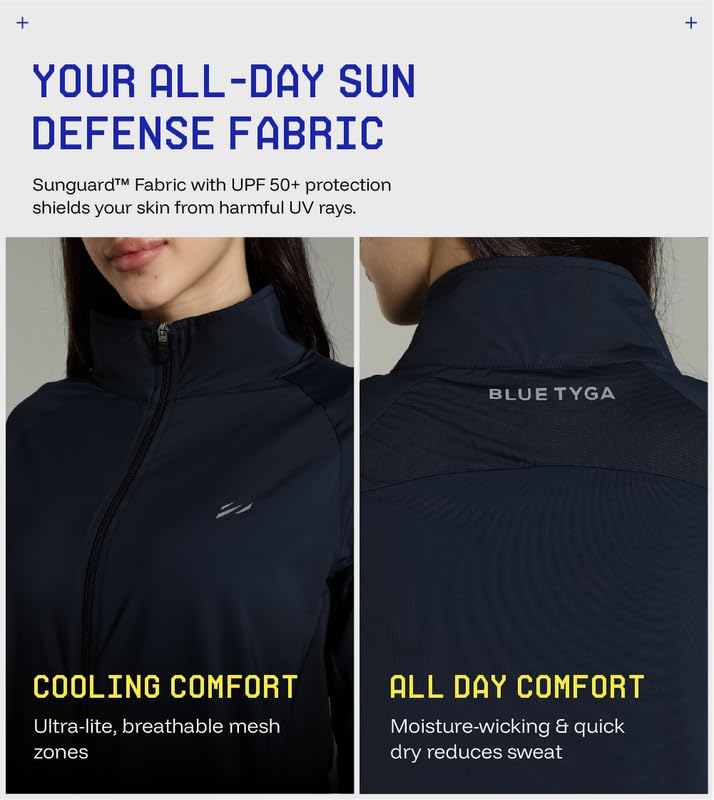 Image of Womens Sunscreen Jacket ICE Pro - UPF 50+ Cooling Jacket for Men & Women|Cool Rush Pro Tech,UV Protection,Breathable,Sweat-Wicking, Anti-Microbial, Lightweight Sun Hoodie for Outdoor Sports & Travel