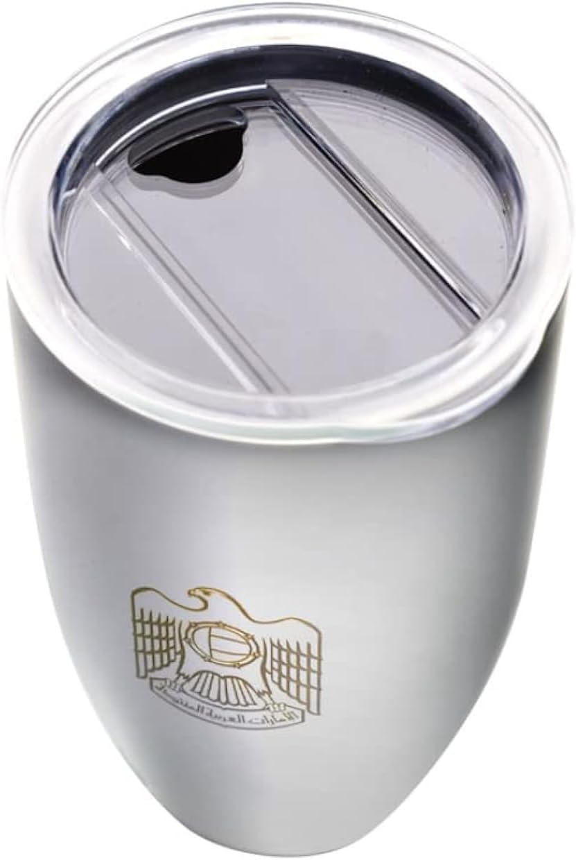 Stainless Take Away Mug UAE White