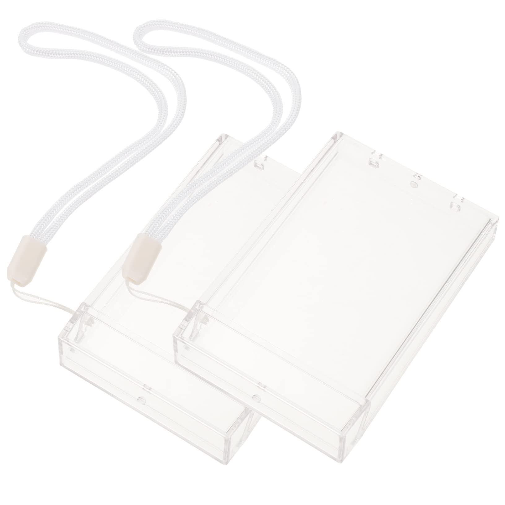 STOBAZA Plastic Storage Box Set Photo Boxes Card Organizer Photo Boxes Easy to Find Organize