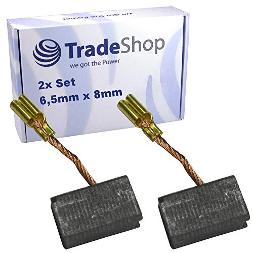 2 spazzole di carbone motore 6,5 x 8 x 13,5 mm per...
