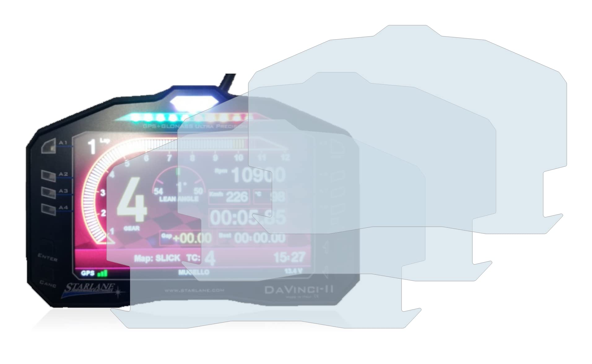 brotectGlass Screen Protector Film for Starlane DaVinci-II S (3 Pack) - Glass-Foil 9H Protection [Scratch Resistant, High Clarity]