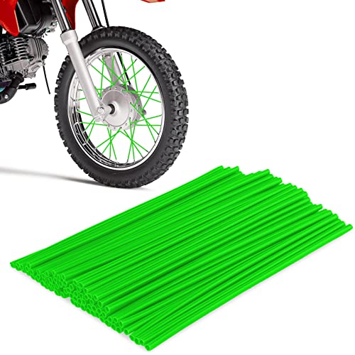 color tree 72pcs/lot Couvres Rayons Moto Spokes Skins Jantes à Rayons Jantes pour Motocross Universelles Cover