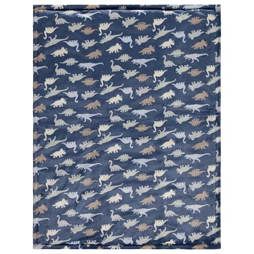 Image of 2-Ply Infant Blanket - Soft Fleece with Polyfill for Extra Fluffiness - Cozy and Warm Baby Blanket for Boys and Girls, 30x40 Inches - Dinosaur, Butterfly, Alphabet, Elephant, Bear Prints
