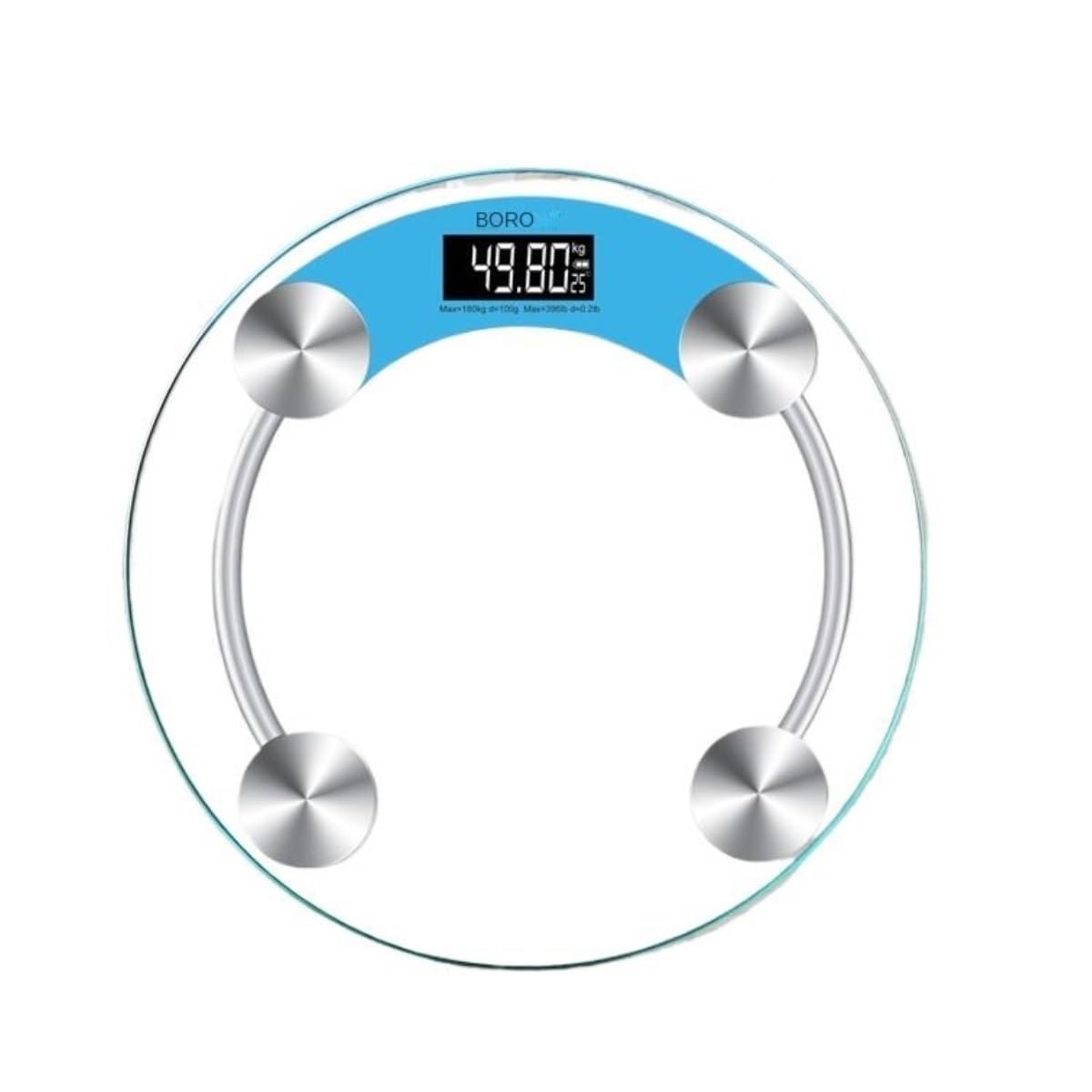 Báscula De Baño Digital Báscula Transparente LCD Electrónica Digital Báscula De Baño Báscula De Peso Multifuncional Control De Peso(Blue)