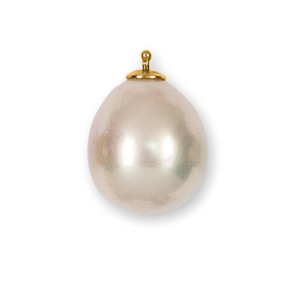 HEIDE HEINZENDORFFPair of pearl droplets rose big. rose