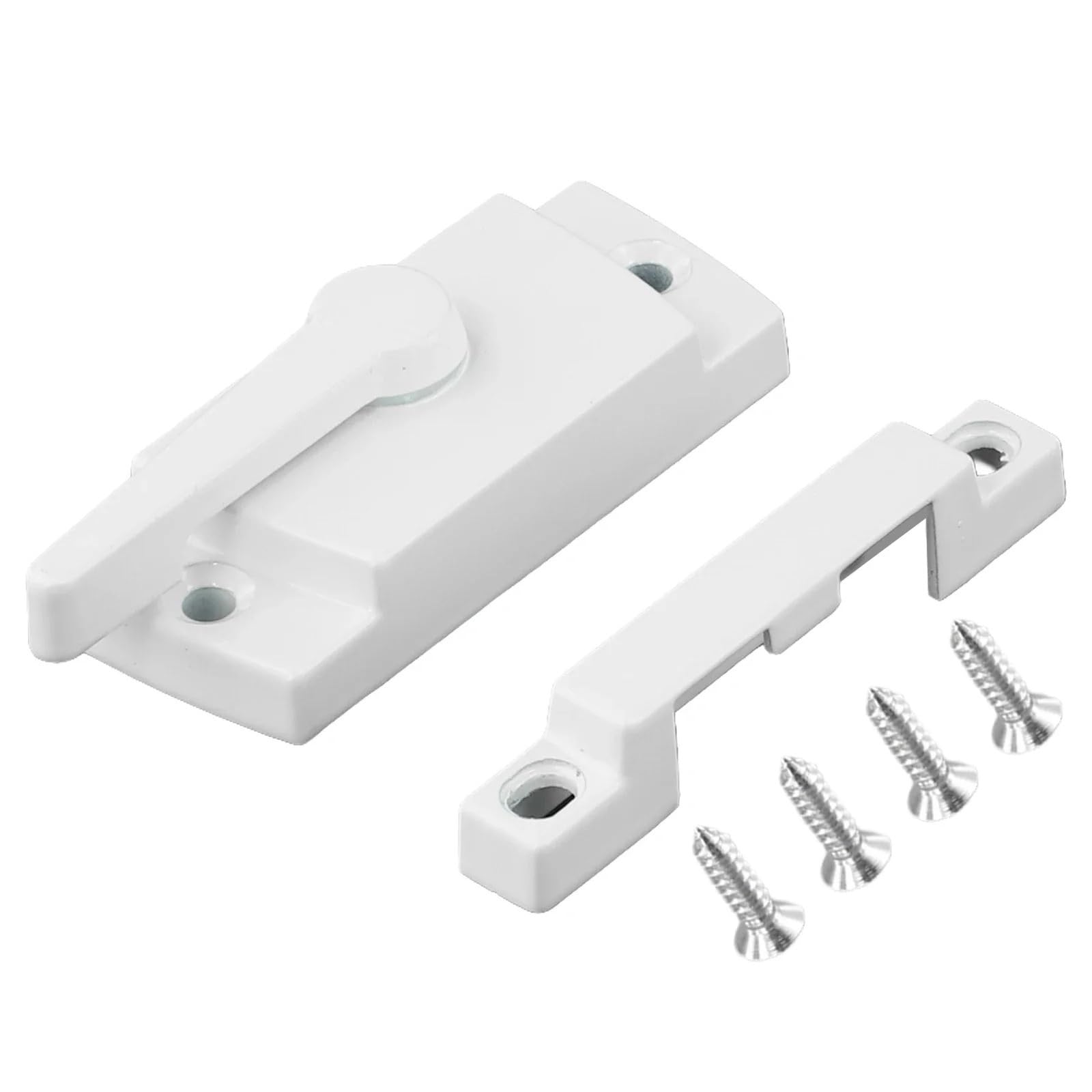 Windows Sash Lock 10Pcs Window Locks Hasp Security Lock Sash Slide Sash Lock Window Latch Replacement(Left)