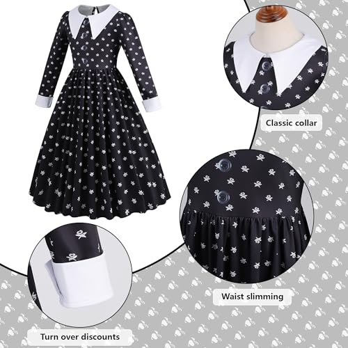 Vestido Disfraz Negro para Niñas de 5-6 Años miniatura 4