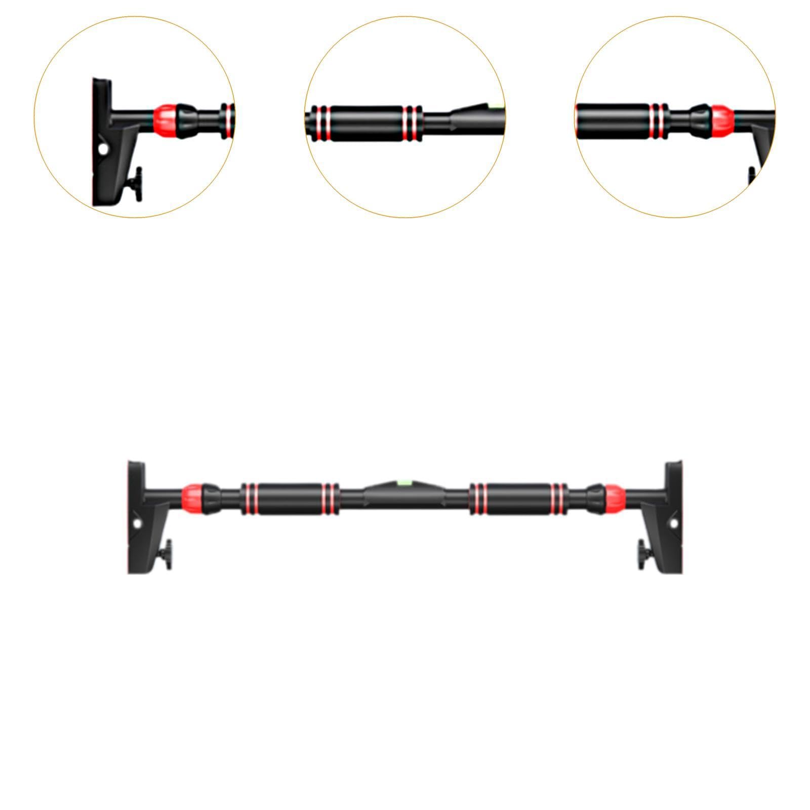 Pull Up Bar Adjustable Chin Up Bar Fitness Pullup Bar Locking System Door Horizontal Bar Body Workout Bar for Back Exercise, 94cm to 125cm