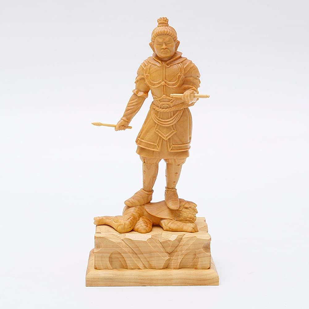 四天王 広目天 75cm 木彫 彩色 仏像 特大です-