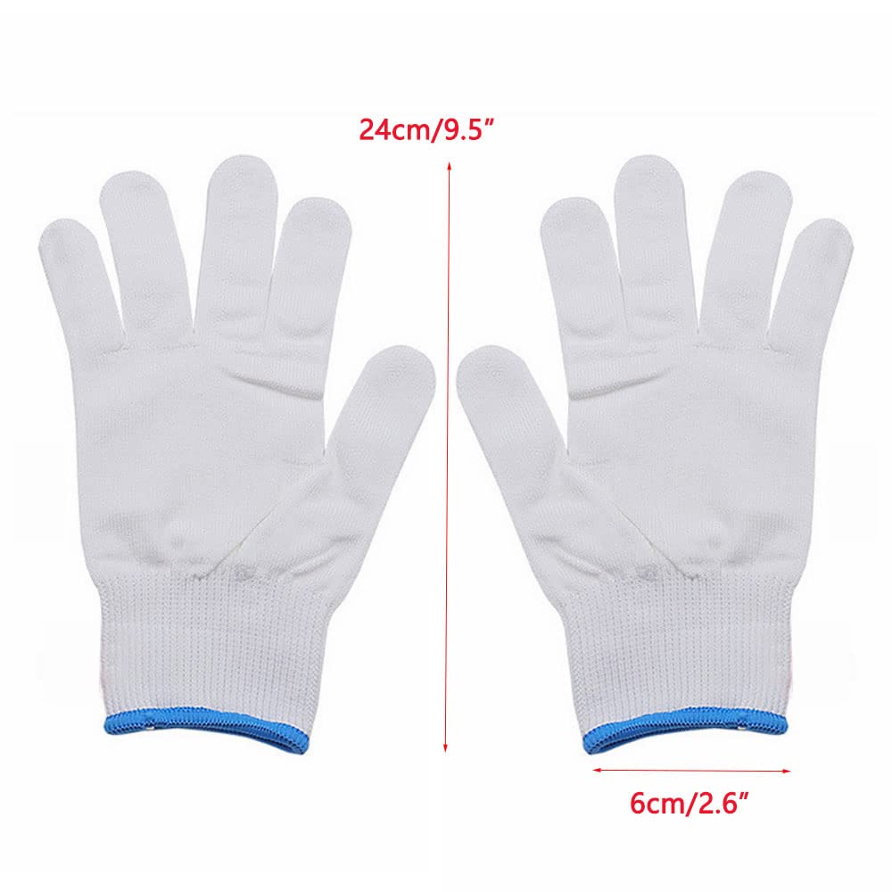 Lot de 5 paires de gants résistants aux coupures, pour homme et femme, en fil Hdpe - Gants de travail respirants - Résistants à l'abrasion pour le jardinage, l'entrepôt, la construction, l'extérieur