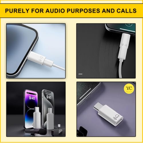 YellowCult Lightning Female to USB C Male Audio Adapter for iPhone 15 16 Pro Max Plus IPad Air MacBook Galaxy Android Phones, Connector Support... - Image 5
