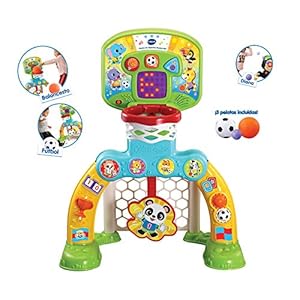 VTech – Basket-Gol, voetbaldoel, basketbalkorf en dartbord, geniet van het spelen, speciale effecten en interactieve…